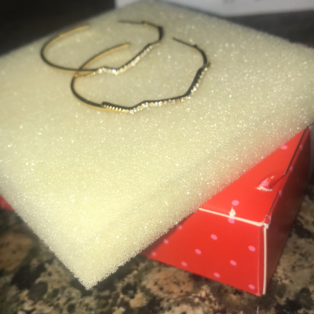 Stella & Dot Gold Hoop Earrings